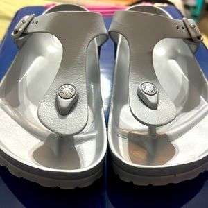 Metallic Birkenstock Thongs